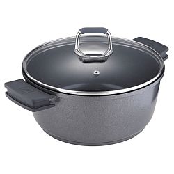 Černý kastrol s poklicí Bergner Titan, 3,4 l