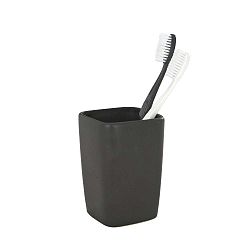 Černý kelímek na kartáčky Wenko Faro
