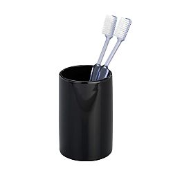 Černý kelímek na kartáčky Wenko Polaris