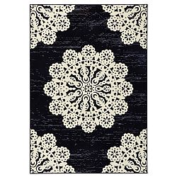 Černý koberec Hanse Home Gloria Lace, 120 x 170 cm