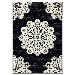 Černý koberec Hanse Home Gloria Lace, 200 x 290 cm