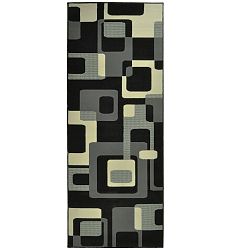 Černý koberec Hanse Home Hamla Retro, 120 x 170 cm