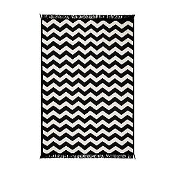 Černý koberec Homedebleu Zig Zag, 160 x 250 cm