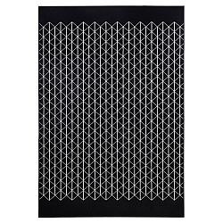 Černý koberec Zala Living Twist, 70 x 140 cm