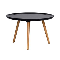 Černý konferenční stolek  Folke Dellingr, ⌀ 55 cm