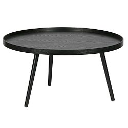 Černý konferenční stolek WOOOD Mesa, Ø 78 cm