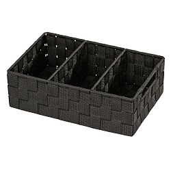 Černý koupelnový organizér Wenko Adria Mini Grip