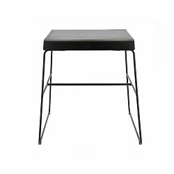 Černý kovový jídelní stůl 58x75 cm A-Café – Zone