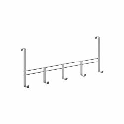 Černý kovový věšák na dveře 38 cm Lava – Metaltex