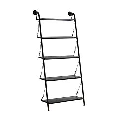 Černý kovový žebřík s 5 patry Geese Gerome