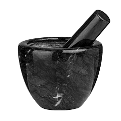 Černý mramorový hmoždíř Premier Housewares Marble