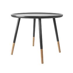 Černý odkládací stolek Leitmotiv Graceful