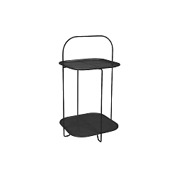 Černý odkládací stolek Leitmotiv Trays