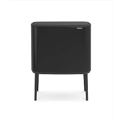 Černý odpadkový koš Brabantia Touch, 36 l