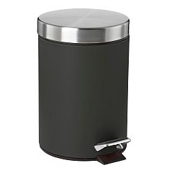 Černý odpadkový koš s pedálem Zone Confetti, 3 l