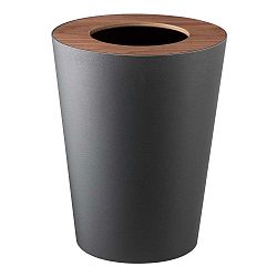 Černý odpadkový koš YAMAZAKI Rin Round
