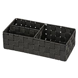 Černý organizér se 3 přihrádkami Wenko Adria 