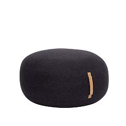 Černý puf Hübsch Gudmund, ø 75 cm