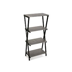 Černý regál Versa Space, výška 111 cm