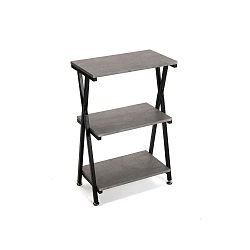 Černý regál Versa Space, výška 77 cm