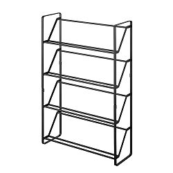 Černý stojan na boty se 4 patry YAMAZAKI Frame