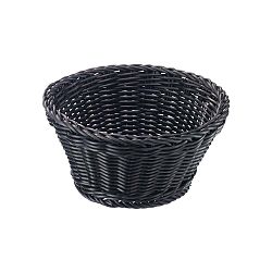 Černý stolní košík Saleen, ø 18 cm