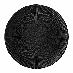 Černý talíř z kameniny Bloomingville Neri, ø 23 cm