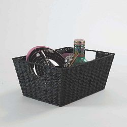 Černý úložný koš Compactor Paprop, 31 x 24 cm