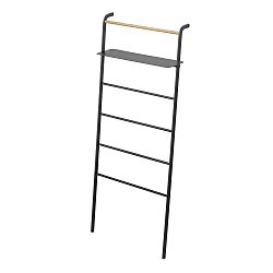 Černý věšák s poličkou YAMAZAKI Tower Ladder