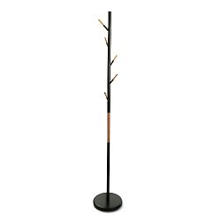 Černý věšák VERSA Clothes, výška 177 cm