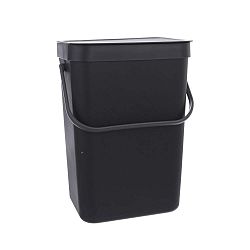 Černý závěsný odpadkový koš Orion, 10 l