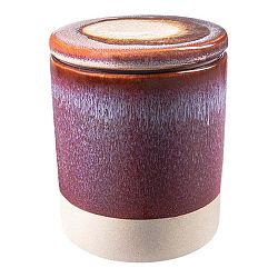 Červená keramická dóza Vox Vela, výška 12 cm