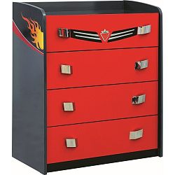 Červená komoda Champion Racer Dresser