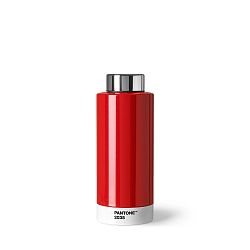 Červená láhev z nerezové oceli Pantone, 630 ml