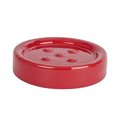 Červená podložka pod mýdlo Wenko Polaris Red