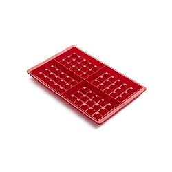 Červená silikonová forma na wafle Lékué