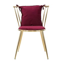 Červená židle Mauro Ferretti Glam Backy