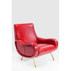 Červené křeslo Kare Design Capitano