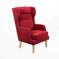 Červené křeslo Max Winzer Bennet Suede