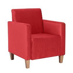 Červené křeslo Max Winzer Milla Velvet