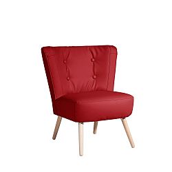 Červené křeslo Max Winzer Neele Leather Chili