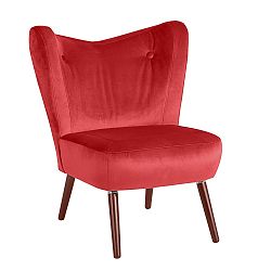 Červené křeslo Max Winzer Sari Velvet