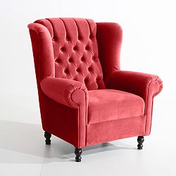 Červené křeslo Max Winzer Vary Velvet