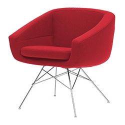 Červené křeslo Softline Aiko Valencia Red