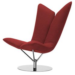 Červené křeslo Softline Angel Eco Cotton Red