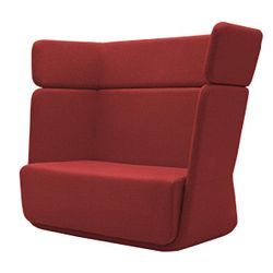 Červené křeslo Softline Basket Eco Cotton Red