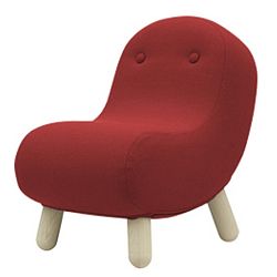 Červené křeslo Softline Bob Eco Cotton Red