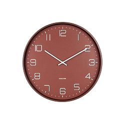 Červené nástěnné hodiny Karlsson Lofty, ø 40 cm
