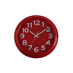 Červené nástěnné hodiny Versa In Time, ⌀ 32,7 cm