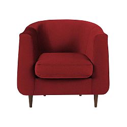 Červené sametové křeslo Kooko Home Glam